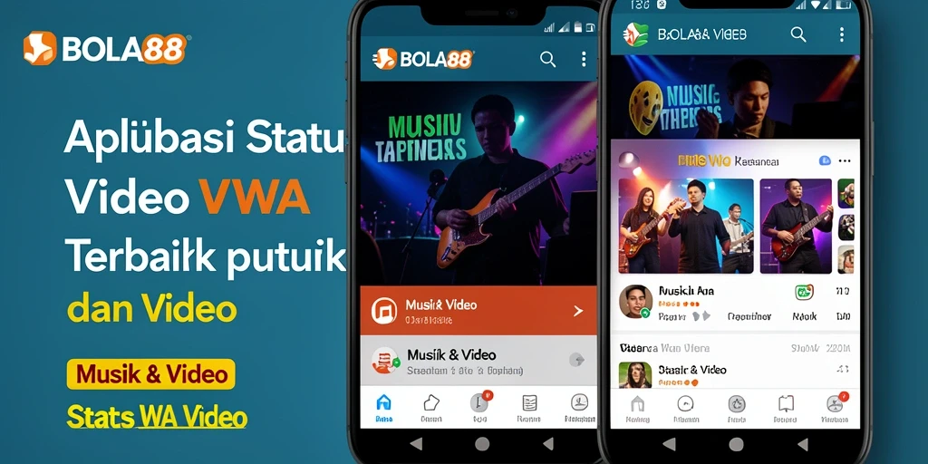 Tampilan antarmuka aplikasi BOLA88 untuk Status WA Video yang menarik.