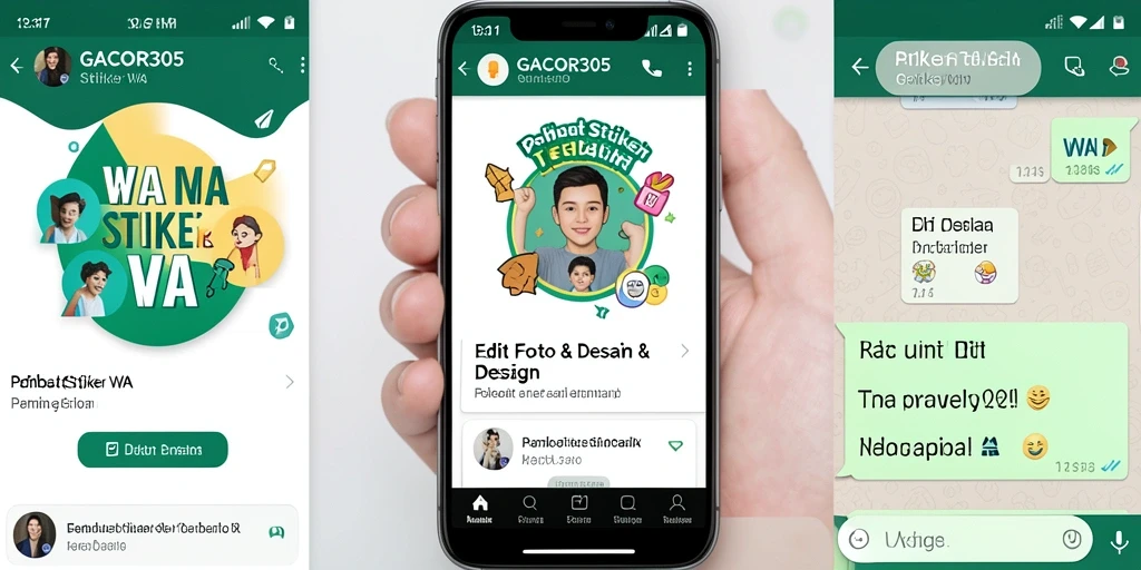 Antarmuka GACOR305 yang user-friendly untuk pembuat stiker WA.