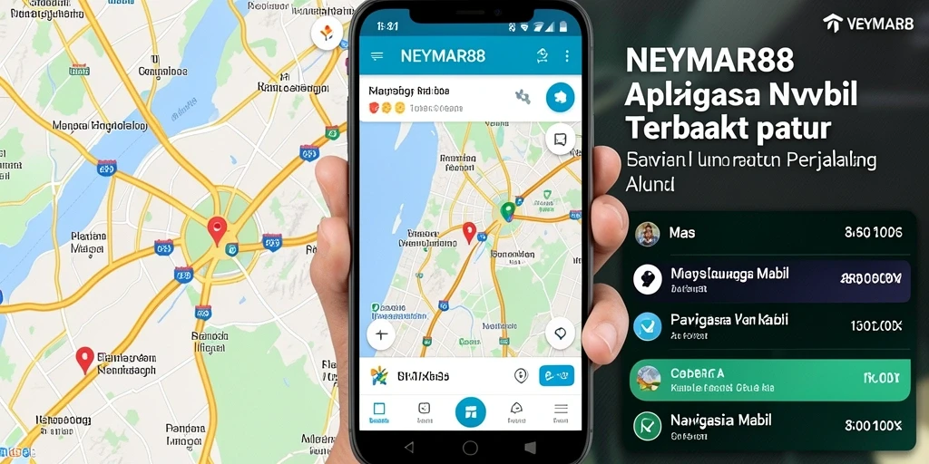 Antarmuka NEYMAR88 yang sederhana dan informatif untuk navigasi mobil.
