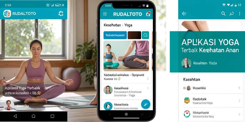 Antarmuka aplikasi RUDALTOTO yang ramah pengguna untuk latihan Yoga.